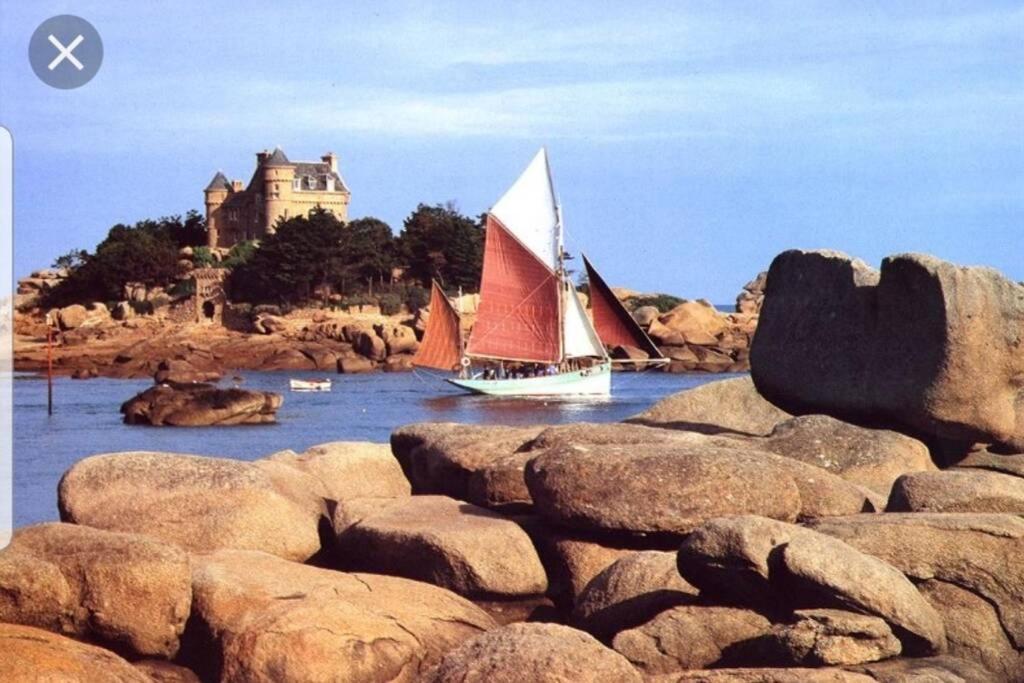 Appartement Plage De Trestraou Perros-Guirec Luaran gambar